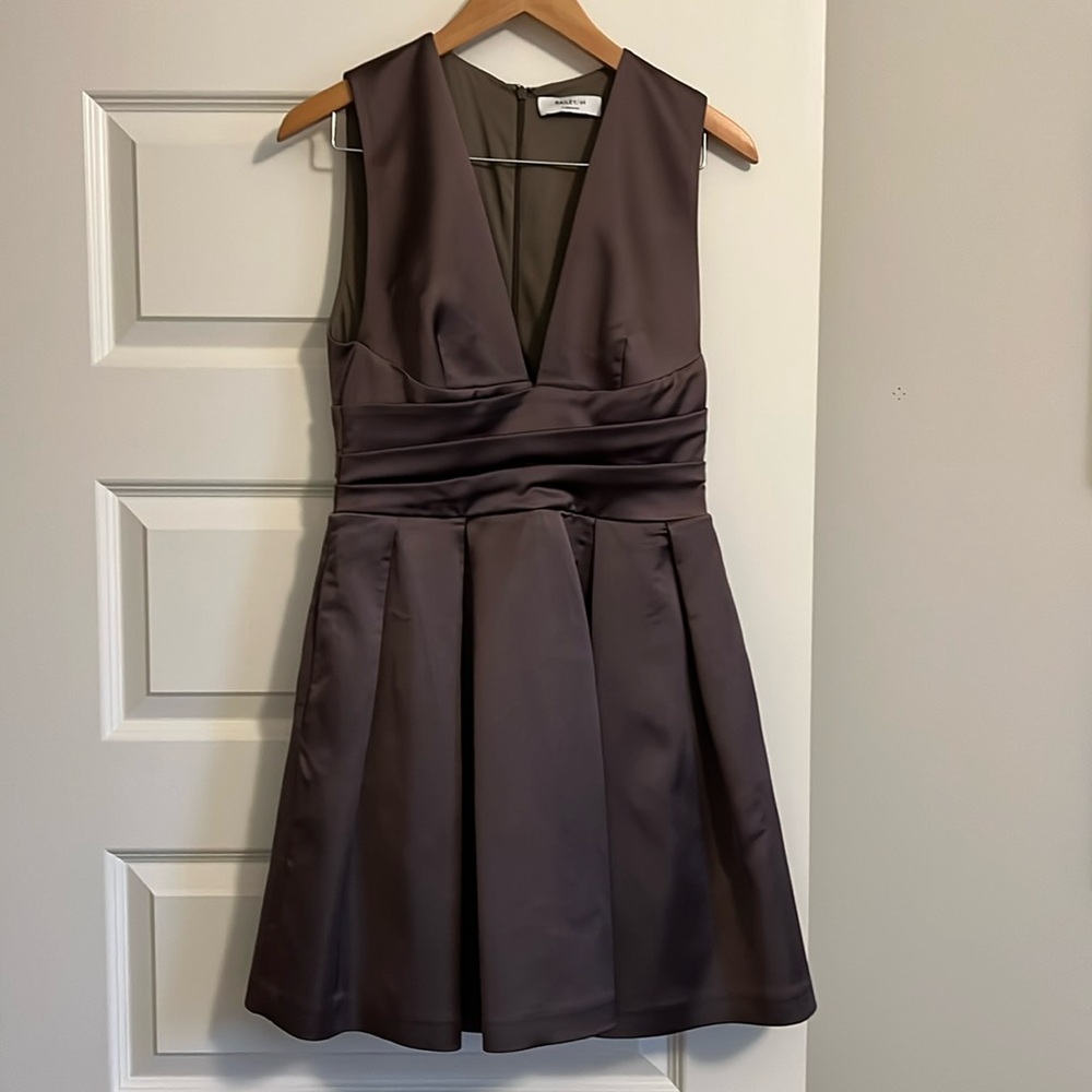 Beautiful Brown Satin Dress